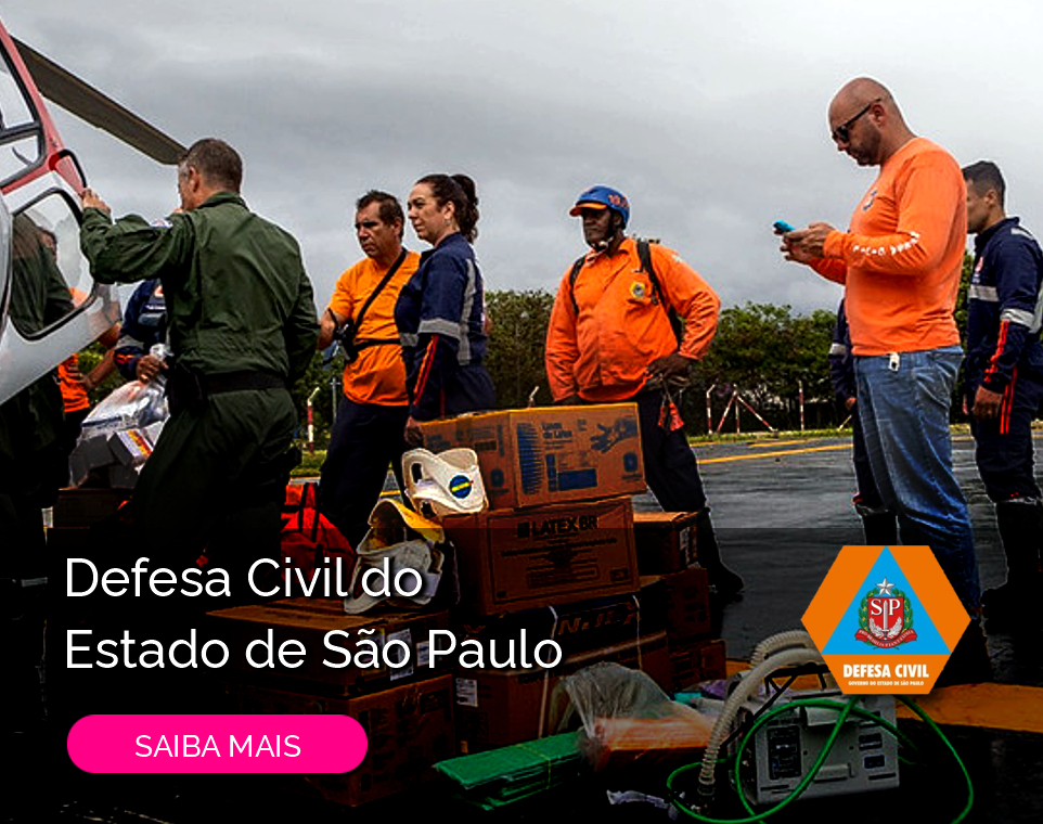 Acesso ao site da Defesa Civil do Estado de São Paulo