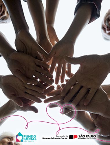 Imagem de prédio com o logotipo da campanha